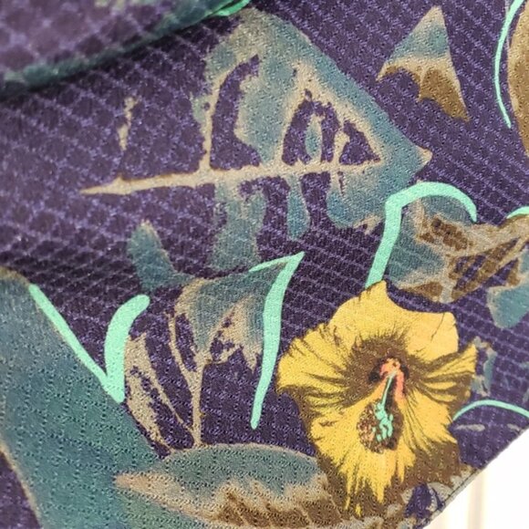 Closet London 50's silhouette sleeveless tropical print midi dress size 10 - Picture 4 of 11